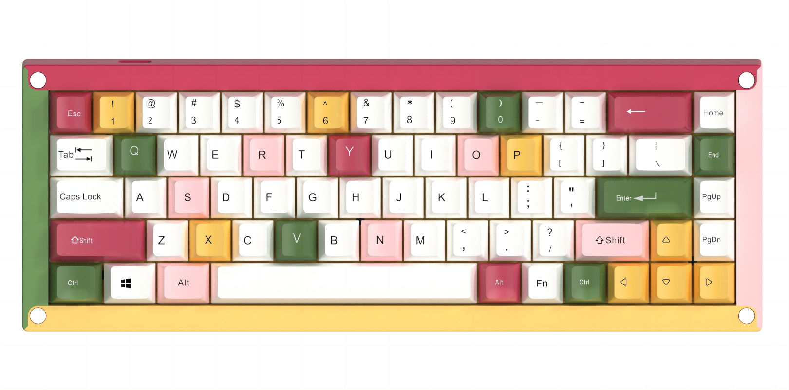 kg23 Aluminum alloy modular keyboard with mortise  and tenon structure