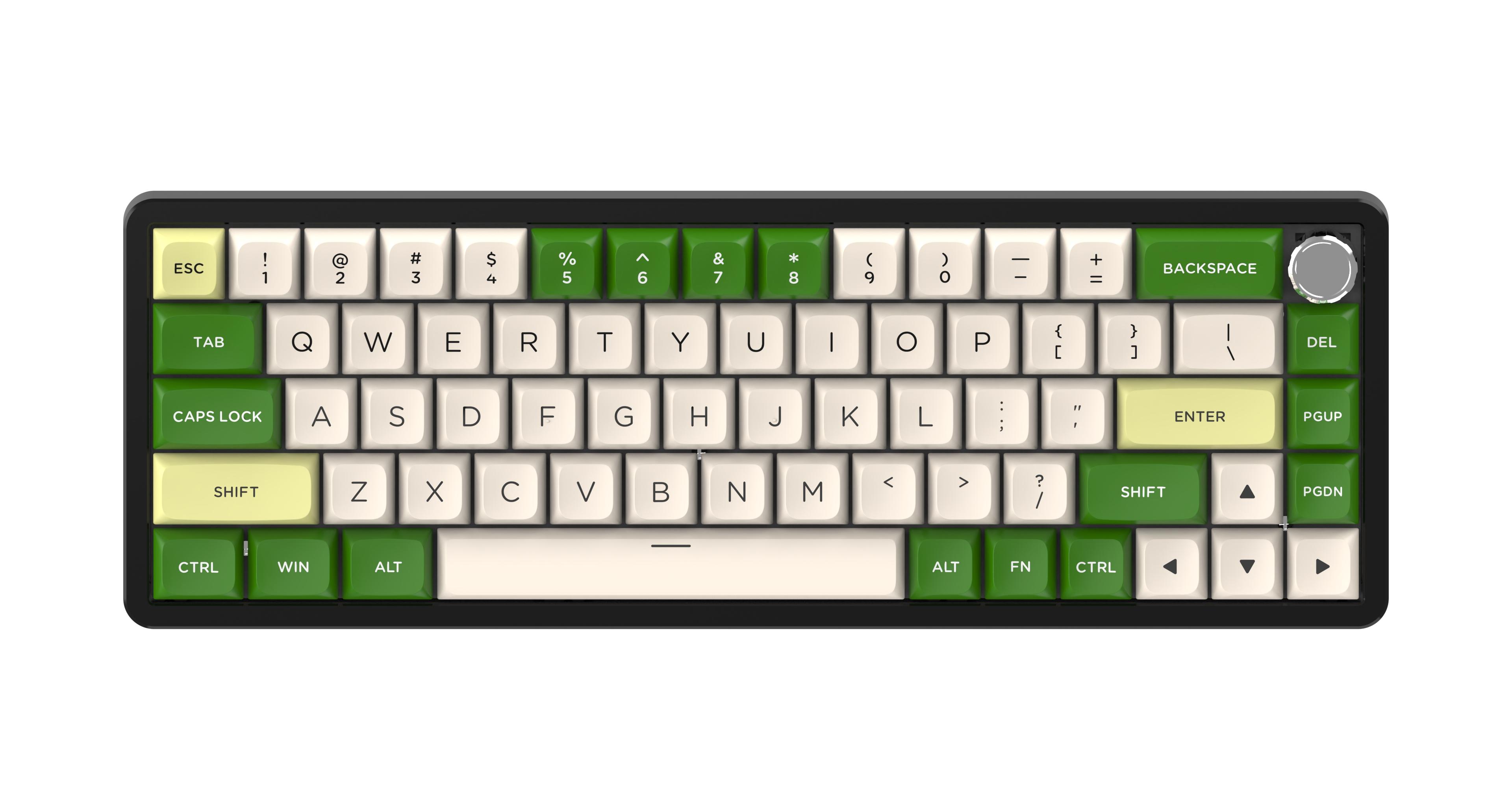 kg22 68 Keys Aluminum Customized Keyboard
